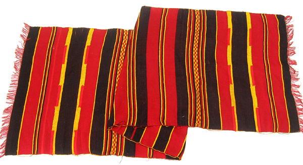 ドルゼorワライタの手織りストール/マフラー・エチオピア<アフリカの布