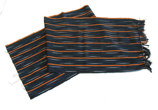 バウレかすり(絣・細長)・コートジボワール<アフリカの織り布