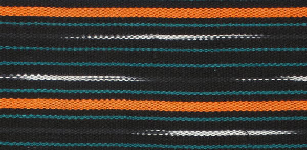 バウレかすり(絣・細長)・コートジボワール<アフリカの織り布